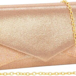 Clutch Purses for Women Glossy & Shiny Envelope Evening Bag Formal Splicing Hand